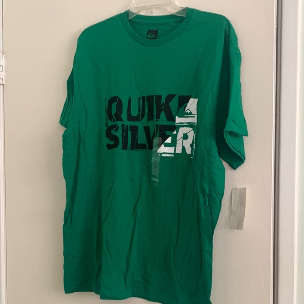 Quiksilver Green Short Sleeve Tee